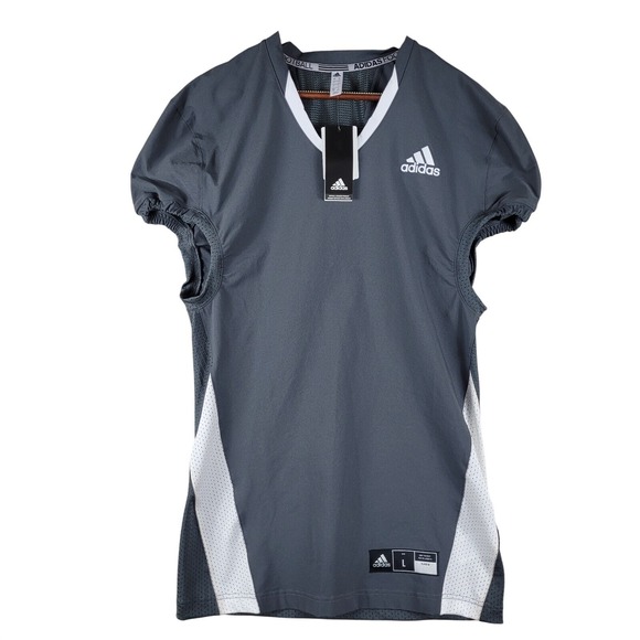 adidas Other - Adidas Football Jersey Mens Large Gray New A1 Stock J‎ GG7391 Short Sleeve